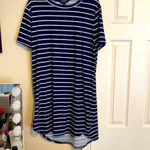 Super cute stripe jersey T-shirt dress